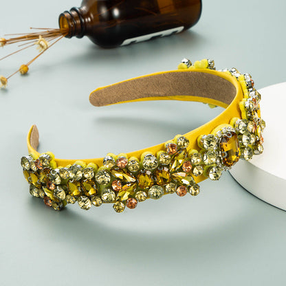 Baroque Style Rhinestone Headband Fashionable Hair Accessory