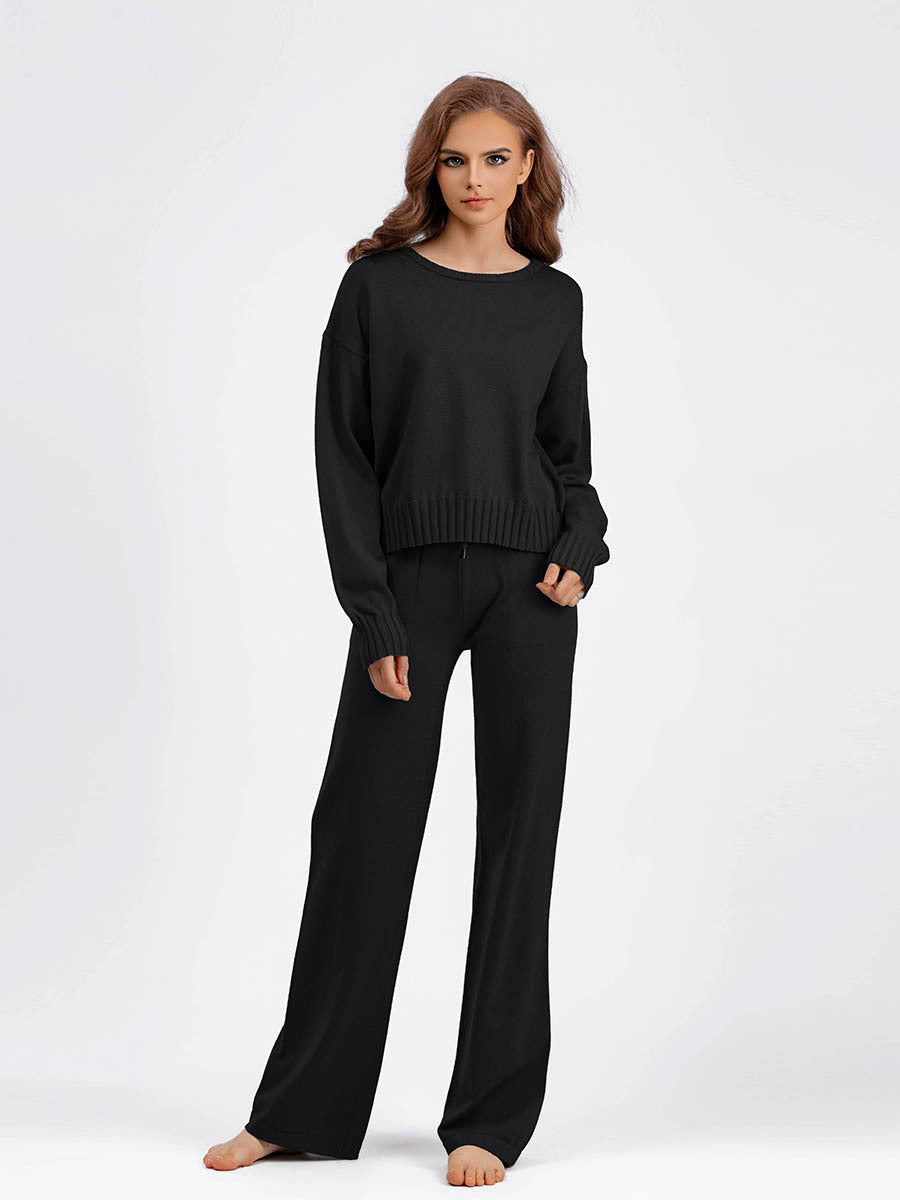 2+ Round Neck Simple Knit Sets
