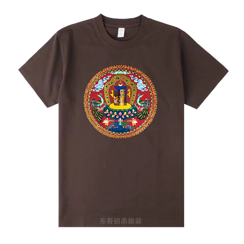 Ten Free Charms Wheel Short Sleeved Men'S/Women'S New Sportswear, Half Sleeved High-End Pure Cotton Couple T-Shirt