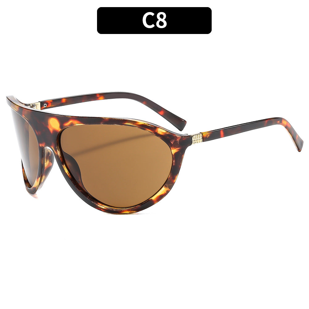 Trendy Women's Oversized Sunglasses Stylish Cat-Eye UV400 Protection