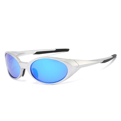 Oval Frame Polarized Sunglasses for Outdoor Sports
