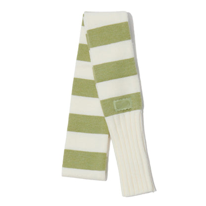 Cute Warm Striped Knit Winter Scarf