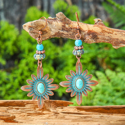 Bohemian Geometric Tassel Earrings Exotic Vacation Jewelry