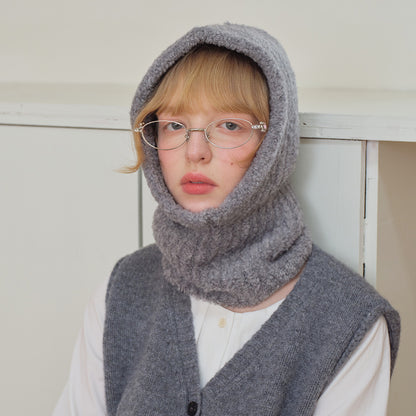 Wool Blend Beret Knitted Hat Casual Winter Beanie