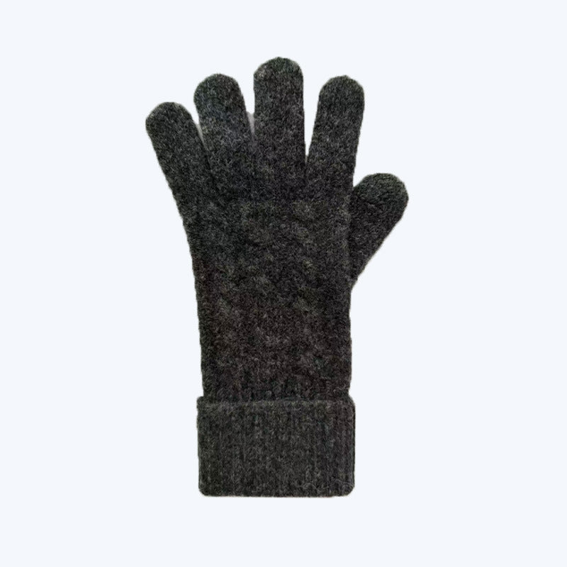 Chunky Knit Touchscreen Gloves Warm Winter Fashion