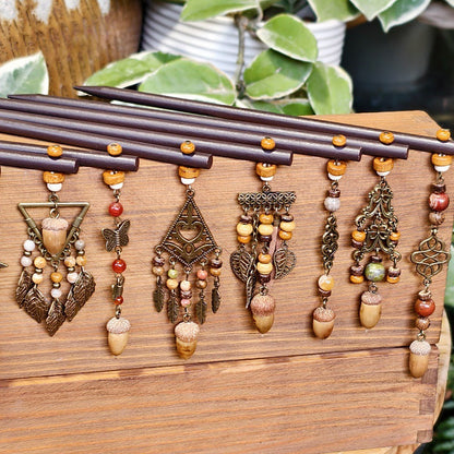 Vintage Leaf Hairpin Handmade Alloy Hair Accessories