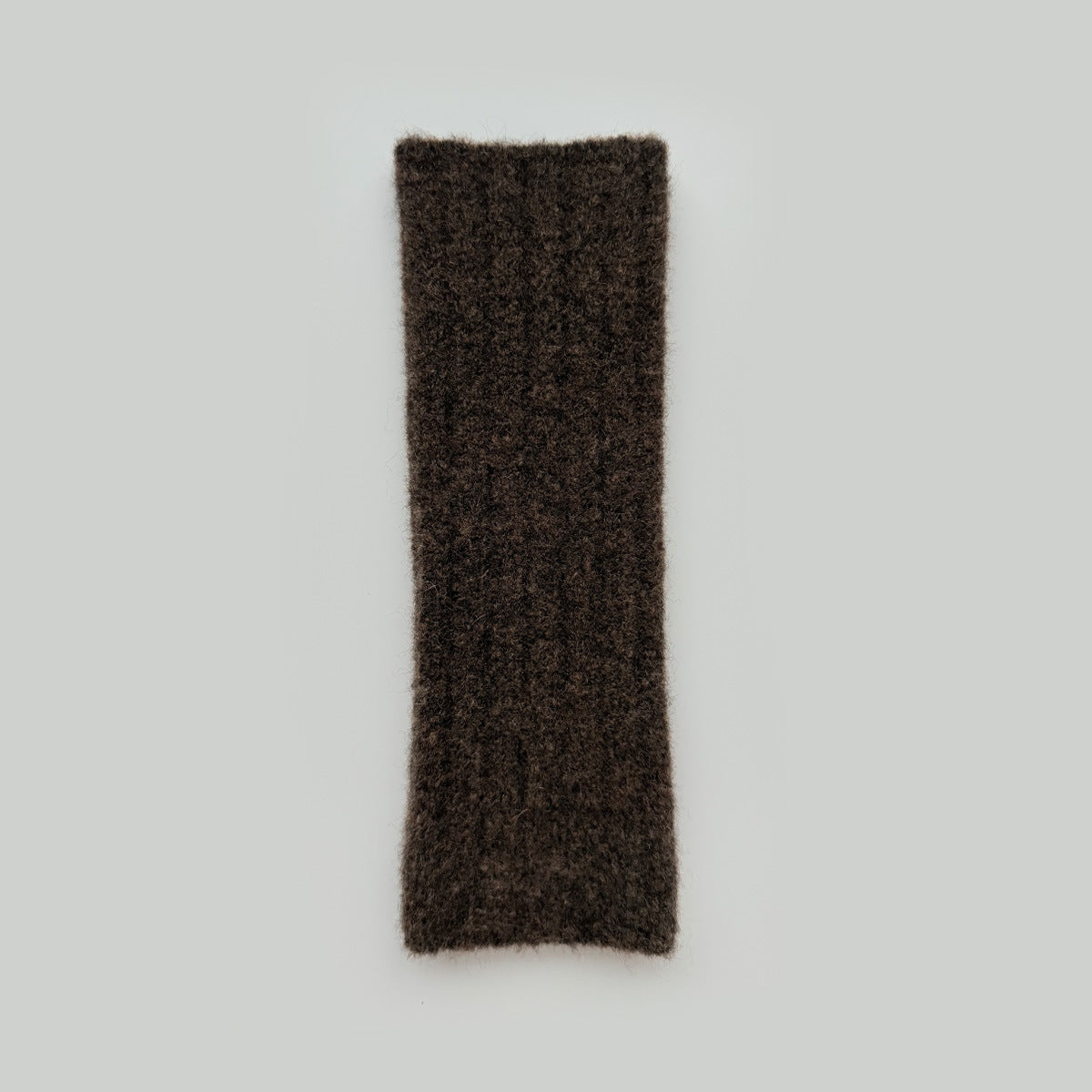 Knitted Fingerless Gloves Warm Wool Blend Solid Color Cozy Casual