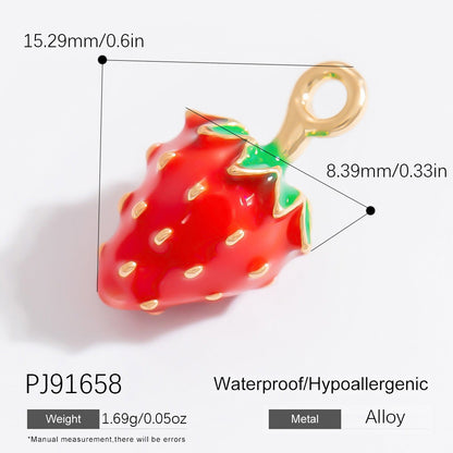 Alloy Pendant Necklace Trendy Fruit Design Handmade DIY Jewelry