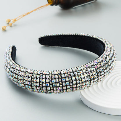Baroque Crystal Sponge Headband For Women