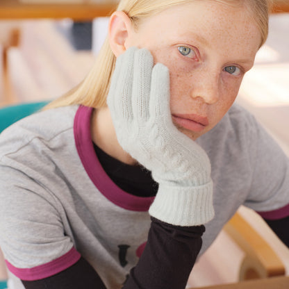 Chunky Knit Touchscreen Gloves Warm Winter Fashion