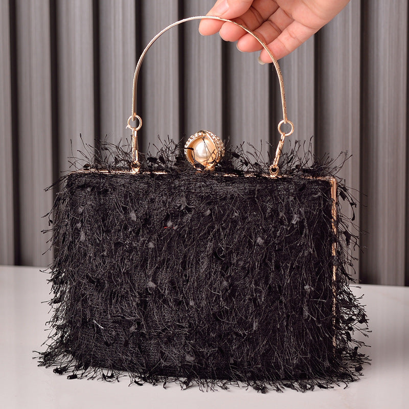 Trendy Boho Fringe Evening Handbag Stylish Party Purse
