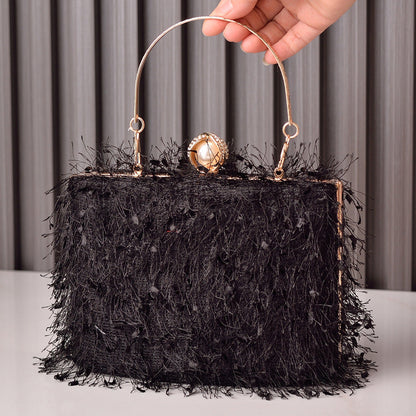 Trendy Boho Fringe Evening Handbag Stylish Party Purse