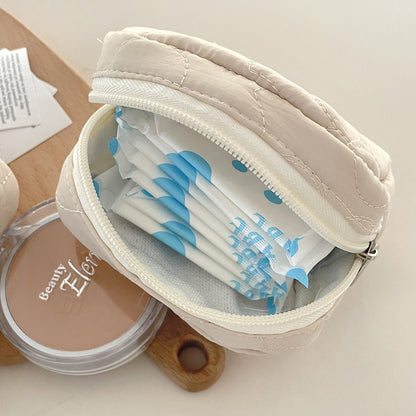 Lotus Pink Portable Makeup Pouch with Multi-Functional Design
