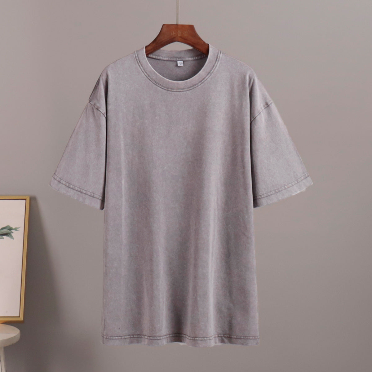 Washed Cotton Relaxed Fit Short Sleeve T-Shirt