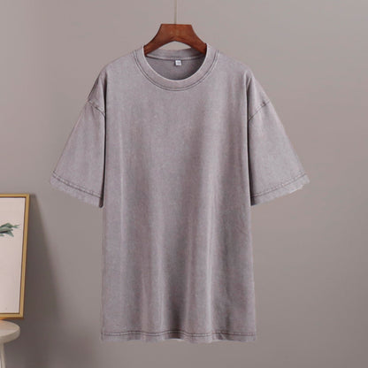 Washed Cotton Relaxed Fit Short Sleeve T-Shirt