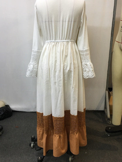 Bohemian Vintage Western Style Women’s Maxi Dress