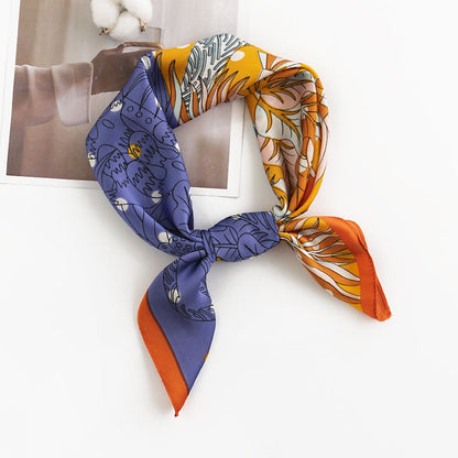 Scarvii -  Romantic Floral Square Scarf