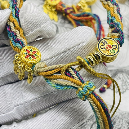 Tibet Hand-Woven Diamond Rope Hand Rope Bracelet Jewelry Gifts