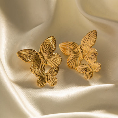Flower Zircon Adjustable Layered Rings