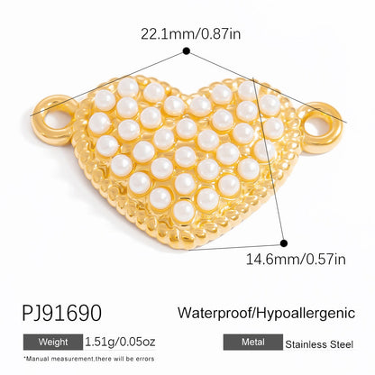 DIY Pearl Jewelry Accessories Ocean Series Pendant High-End Titanium Steel Decor