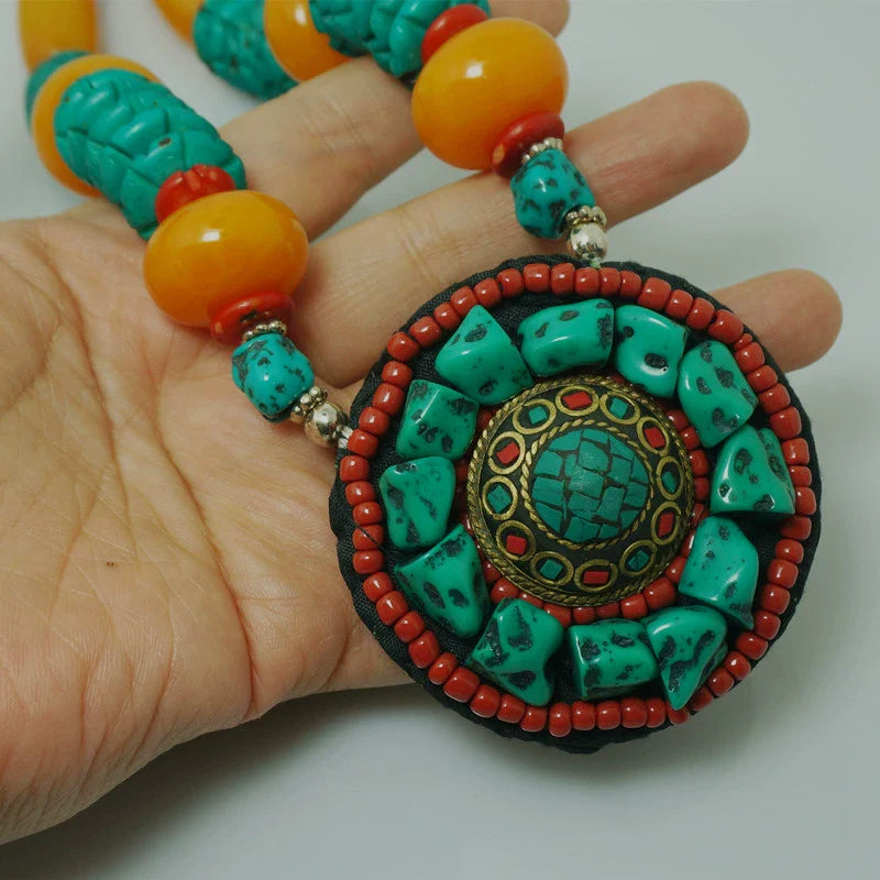 Tibetan Ethnic Style Jewelry, Fashionable And Atmospheric Retro Tibetan Accessories, Nepalese Handmade Necklaces