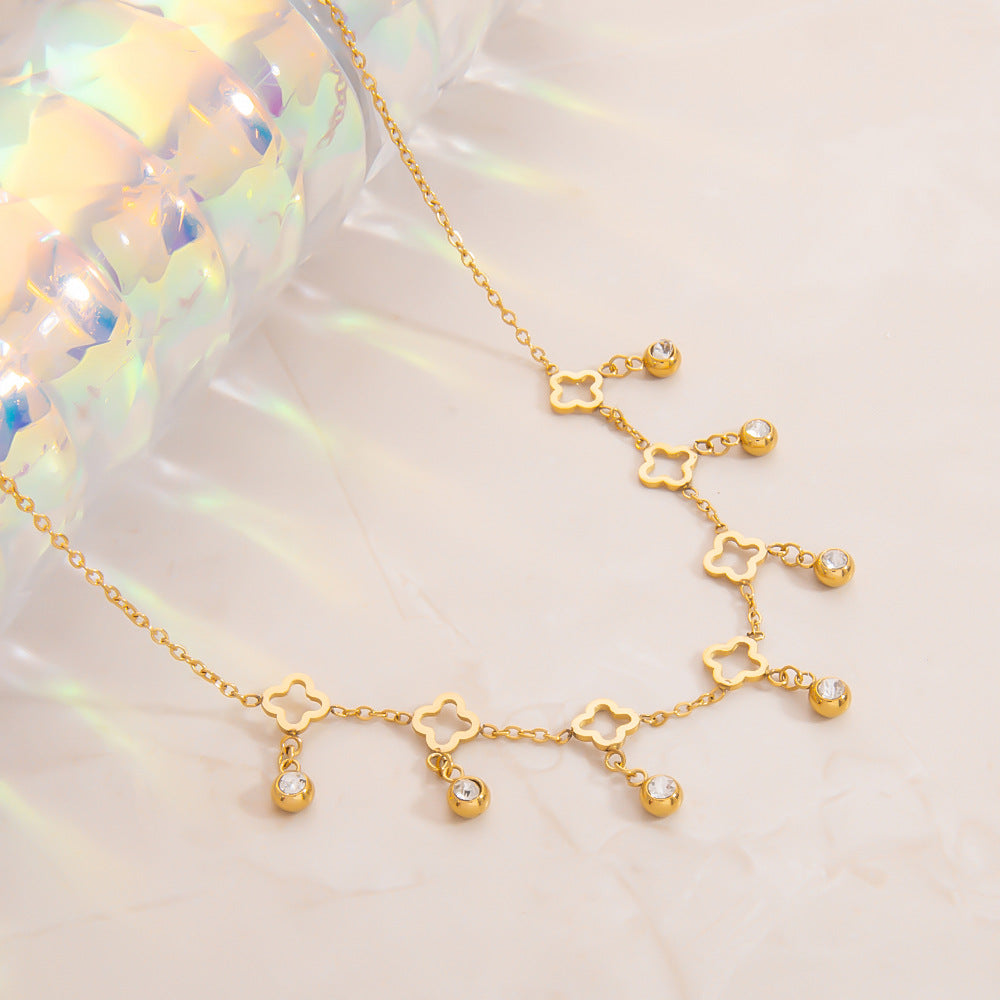 Geometric Design Stainless Steel Necklace for Women