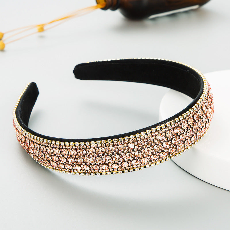 Colorful Rhinestone Non-Slip Headband Stylish Hair Accessory
