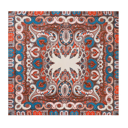 New Square Scarf Women'S Scarf Ethnic Style Shawl Cashew Fruit Pattern Retro Headband