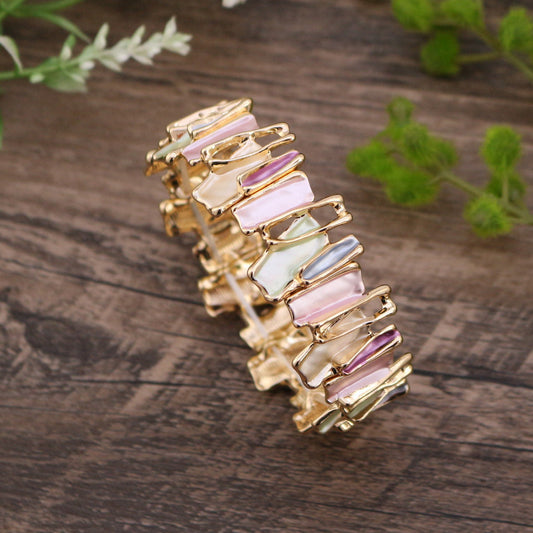Vintage Colorful Irregular Elastic Bracelet