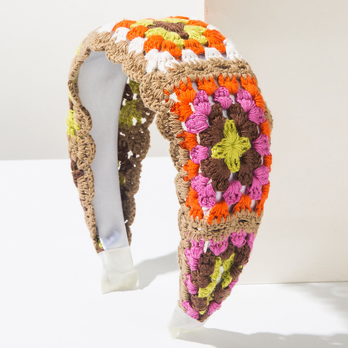 Korean Style Knitted Flower Headband Handmade Bohemian Hair Accessory