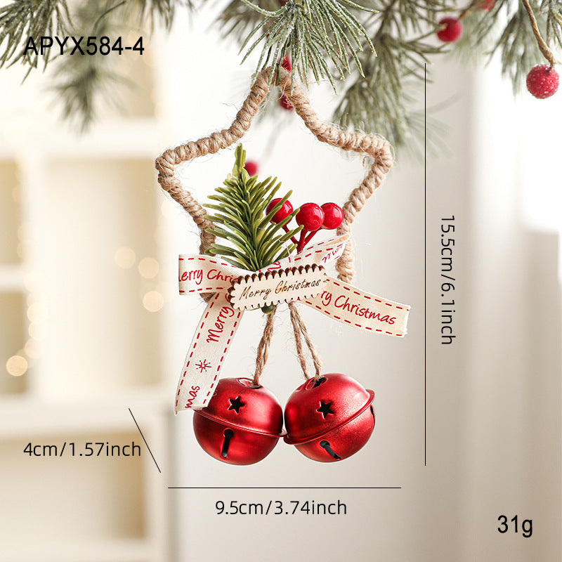 Star Jingle Bell Handmade Christmas Hanging