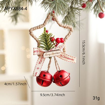 Star Jingle Bell Handmade Christmas Hanging