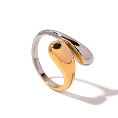Adjustable Cross Sikmple Ring