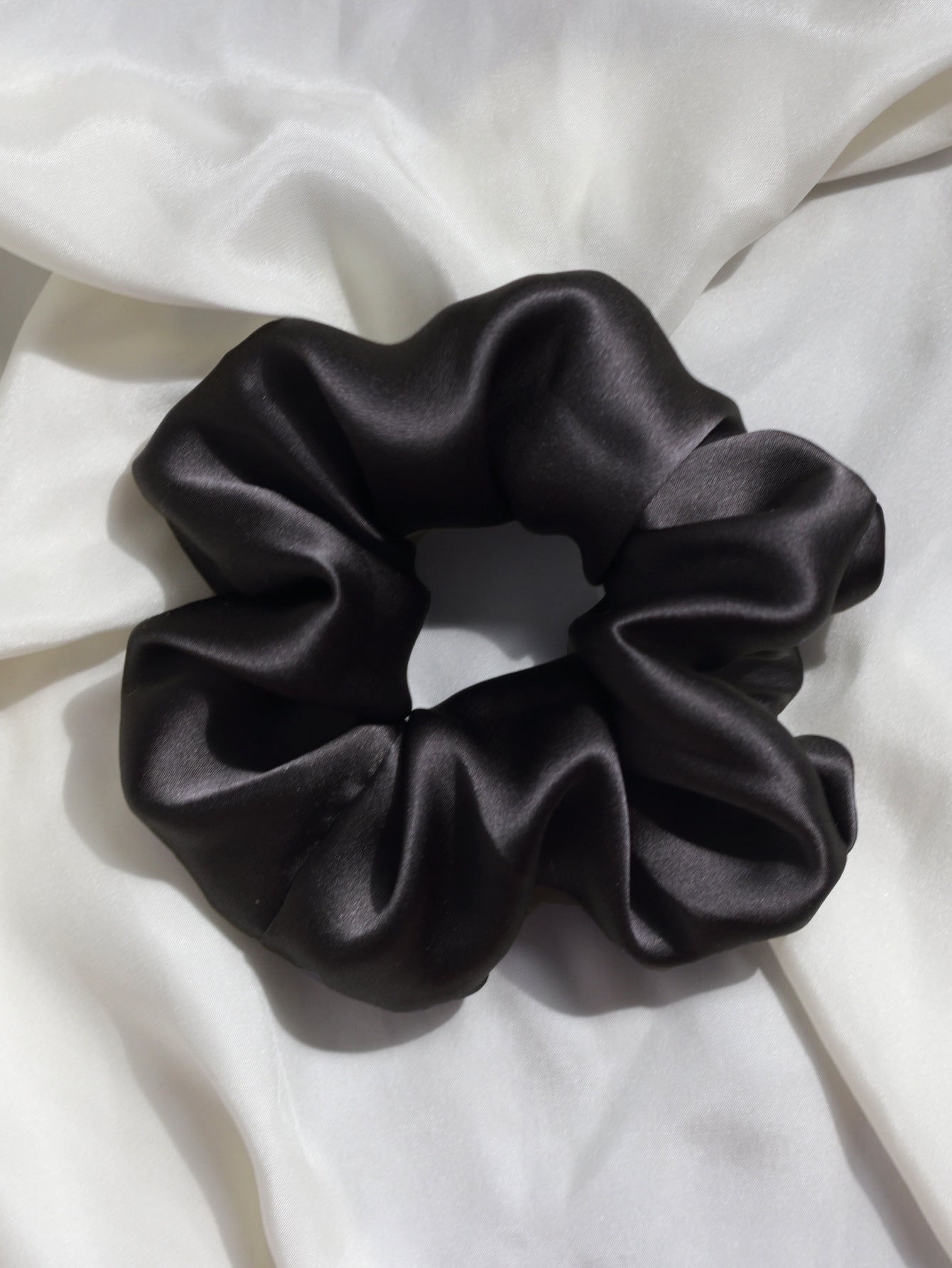 Soft Solid Color Satin Scrunchies Hair Tie