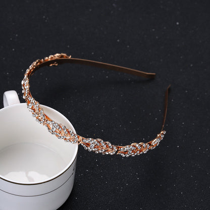 Trendy Rhinestone Crown Headband Fashion Accessories