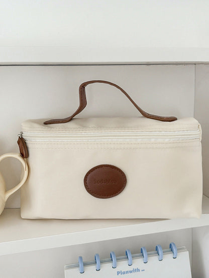 Trendy Nylon Makeup Bag Portable Cosmetic Organizer