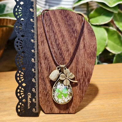 Creative Four-Leaf Clover Necklace Handmade Jewelry for Women