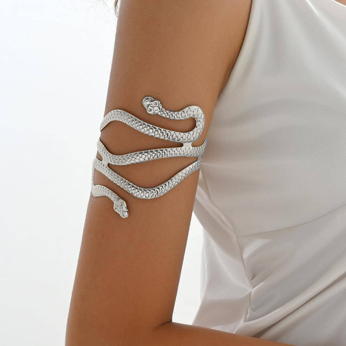 Vintage Punk Snake Wrap Arm Cuff