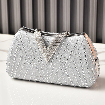 Rhinestone Evening Clutch Luxury Party Bag