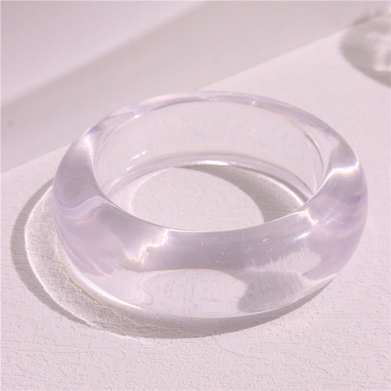 Round MarblingÂ Patterns Single Bracelets