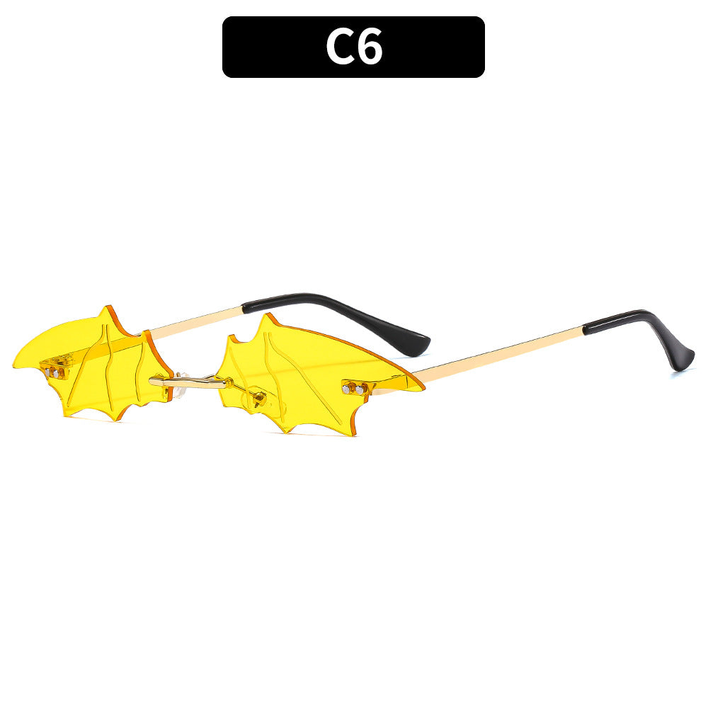 Trendy Bat Wing Sunglasses Colorful Party Photo Ins Glasses