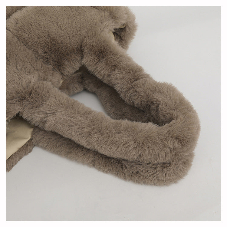 Minimalist Fluffy Large Capacity Tote Bag