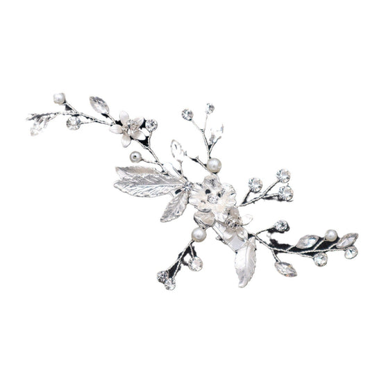 Bridal Wedding Hair Accessories Handmade Pearl Rhinestone Hair Clip