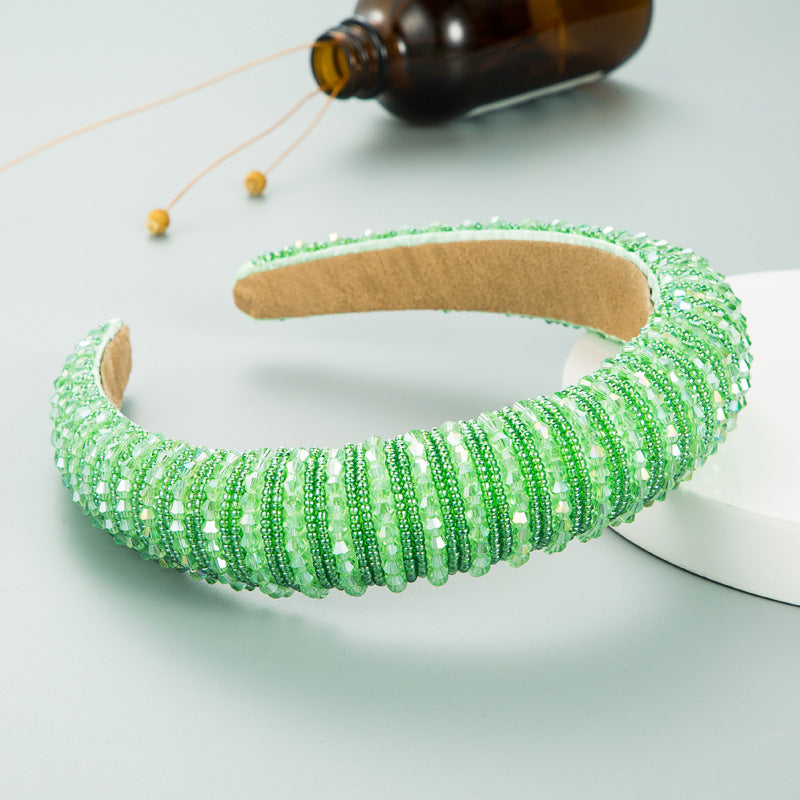 Handcrafted Beaded Headband Stylish Daily Hair Accessory