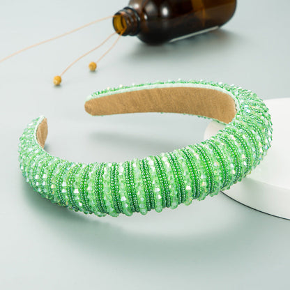 Handcrafted Beaded Headband Stylish Daily Hair Accessory