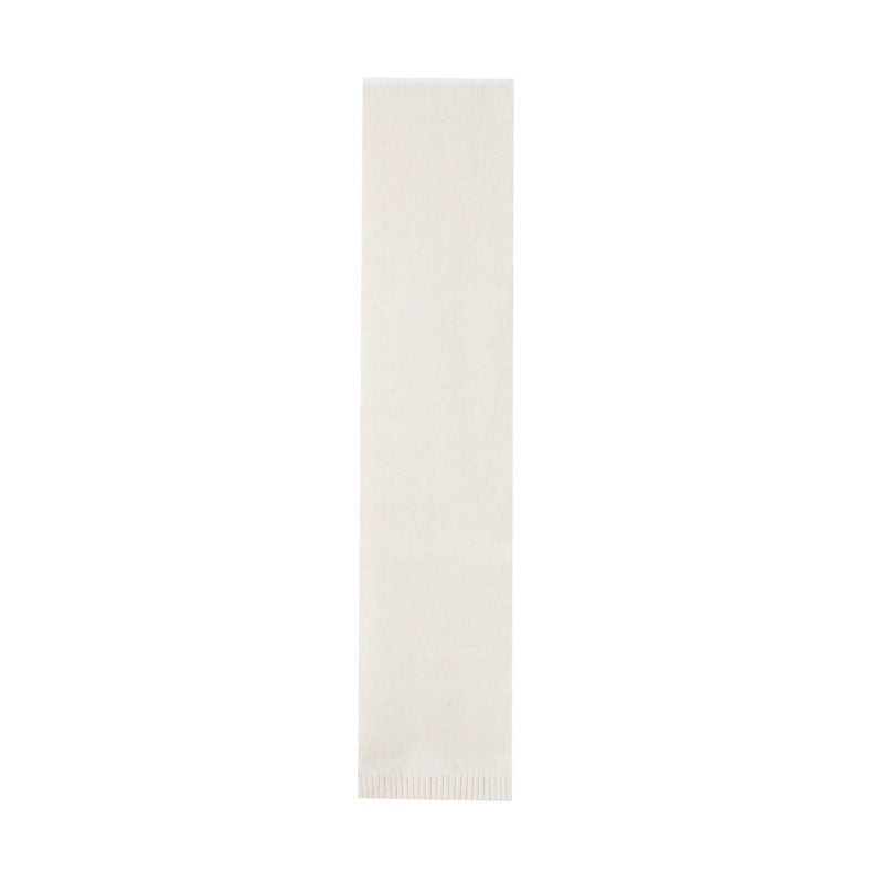 Simple Winter Solid Color Knit Scarf