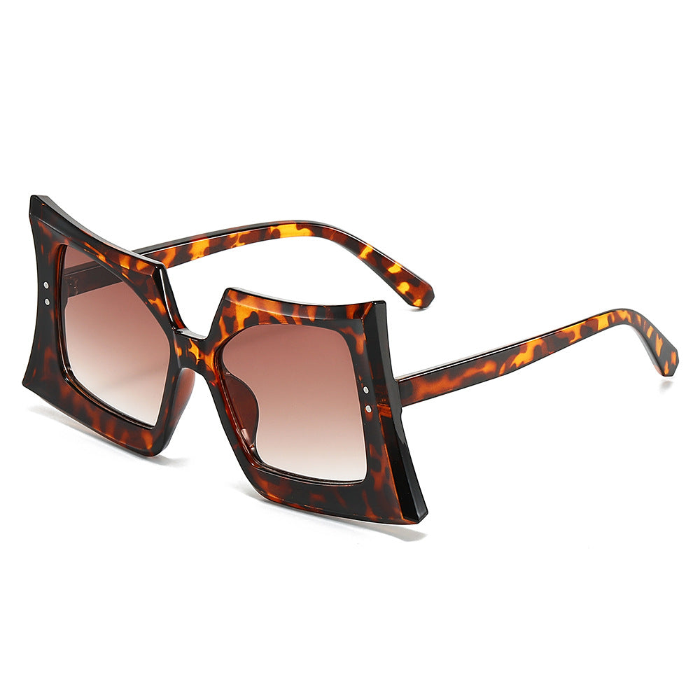Trendy Square Frame Sunglasses Hip-Hop Style UV400 Protection