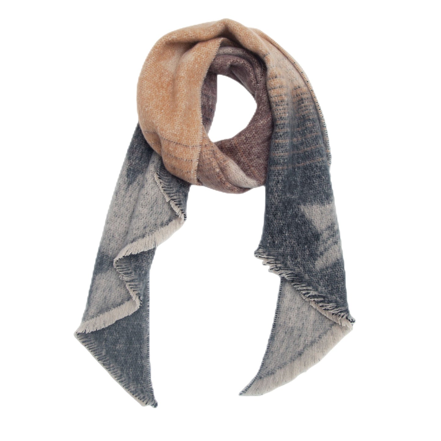 Contrast Color Star Print Scarves