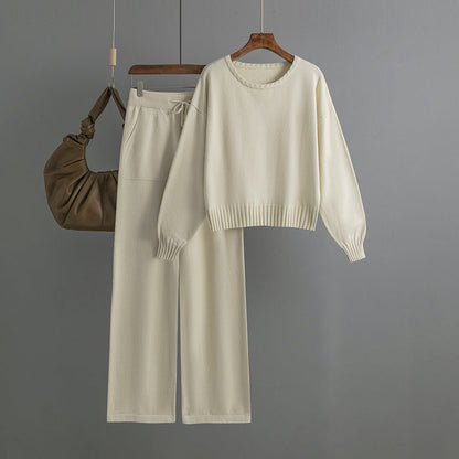 2+ Round Neck Simple Knit Sets