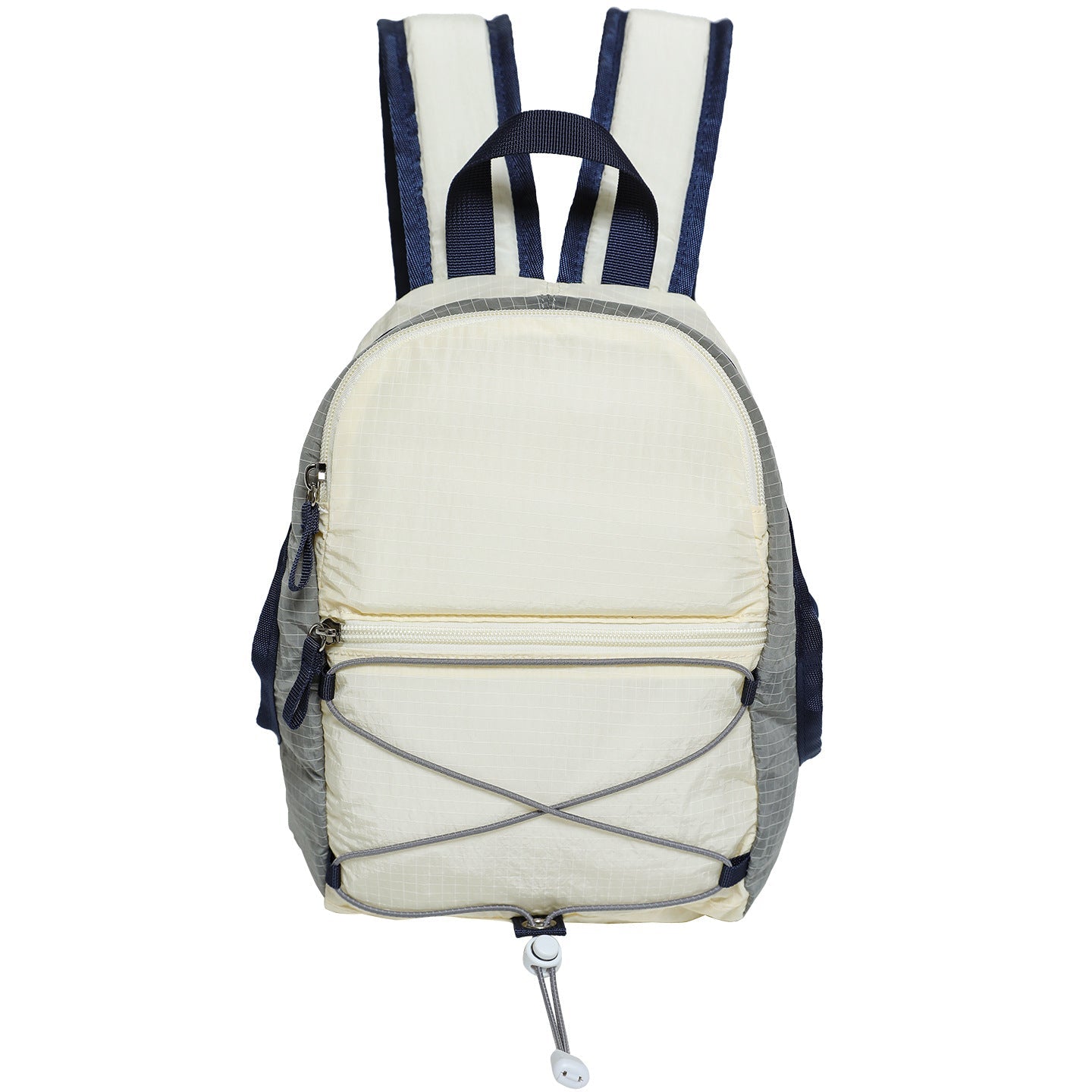 Color Block Simple Zipper Closure Mini Backpack